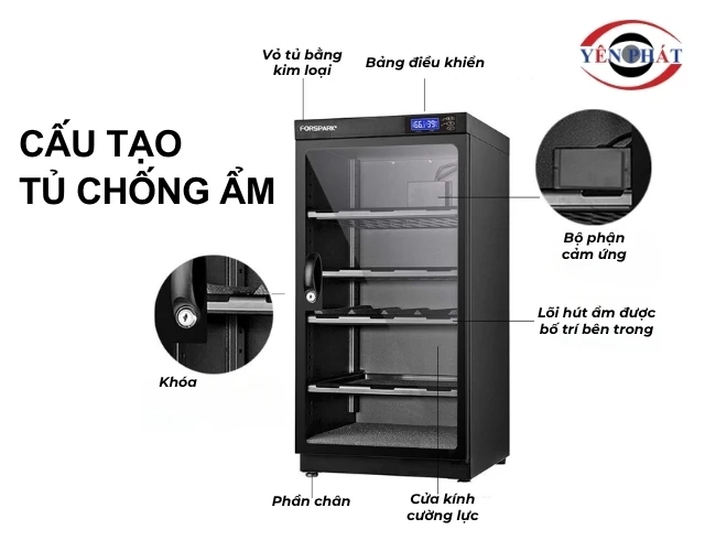 Cấu tạo của tủ chống ẩm 
