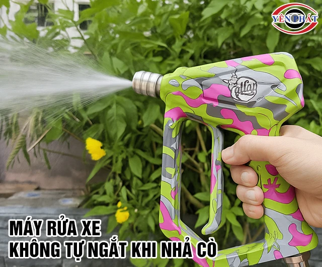  máy rửa xe không tự ngắt khi nhả cò