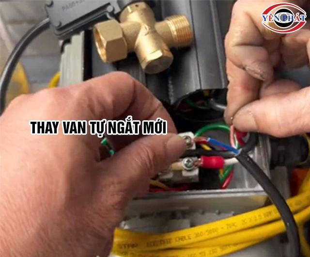 Thay van tự ngắt máy rửa xe
