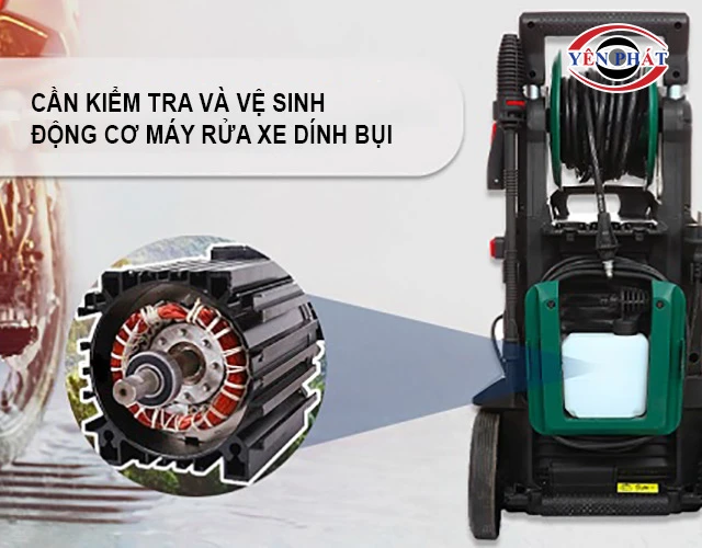 cần vệ sinh động cơ máy rửa xe