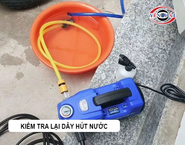 cần kiểm tra dây hút nước