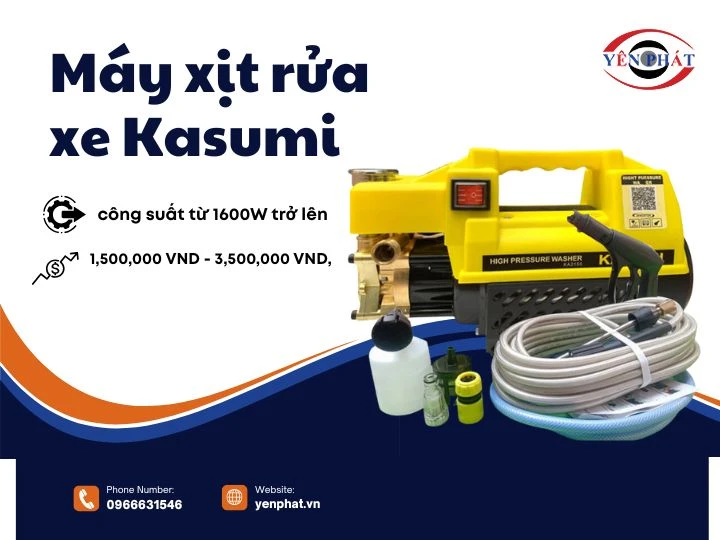 Máy xịt rửa xe Kasumi