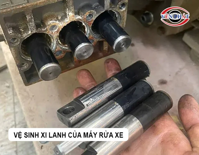 vệ sinh xi lanh máy rửa xe