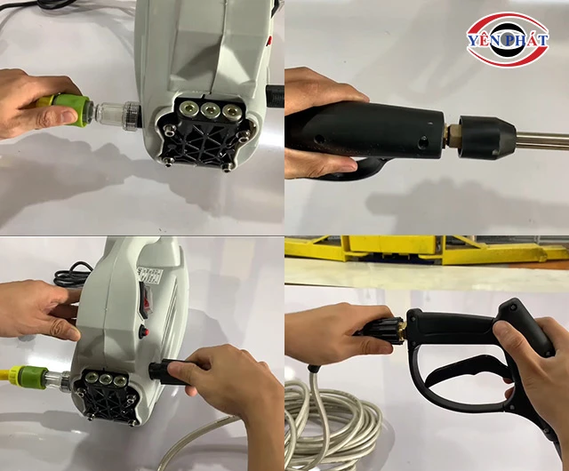 lắp máy rửa xe Kasaki