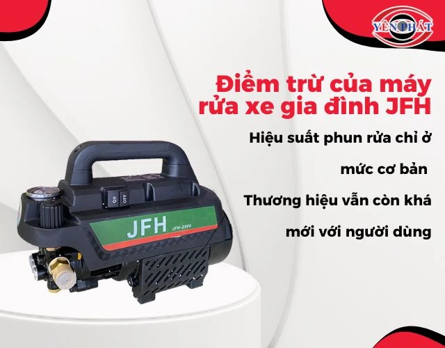 Máy Rửa Xe JFH có hiệu suất rửa ở mức cơ bản