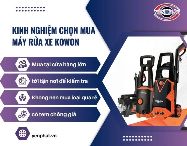 Kinh nghiệm chọn mua máy rửa xe Kowon