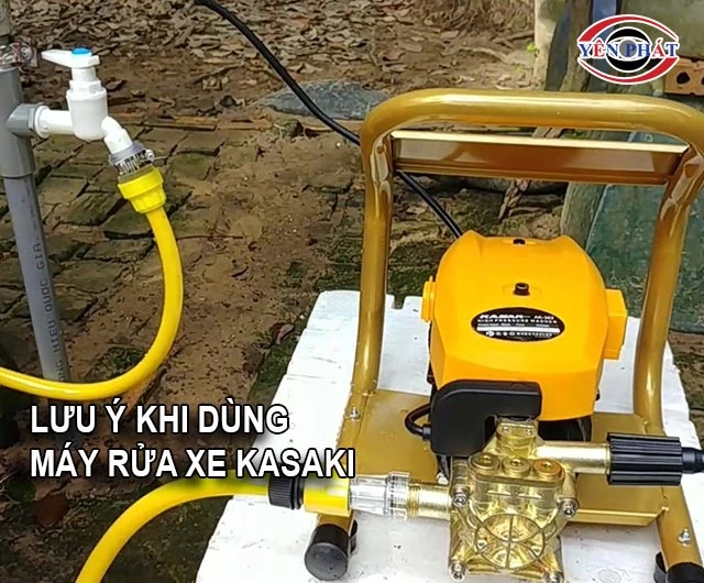 Lưu ý dùng máy rửa xe Kasaki