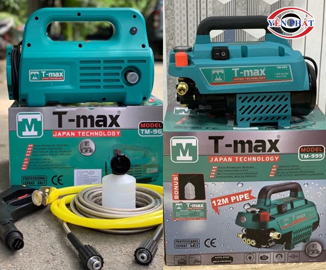 máy phun rửa xe Tmax dùng motor chổi than