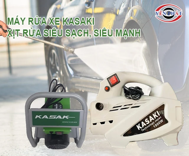 Máy rửa xe áp lực Kasaki xịt rửa mạnh