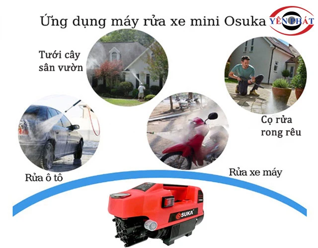 Ứng dụng của máy rửa xe Osuka