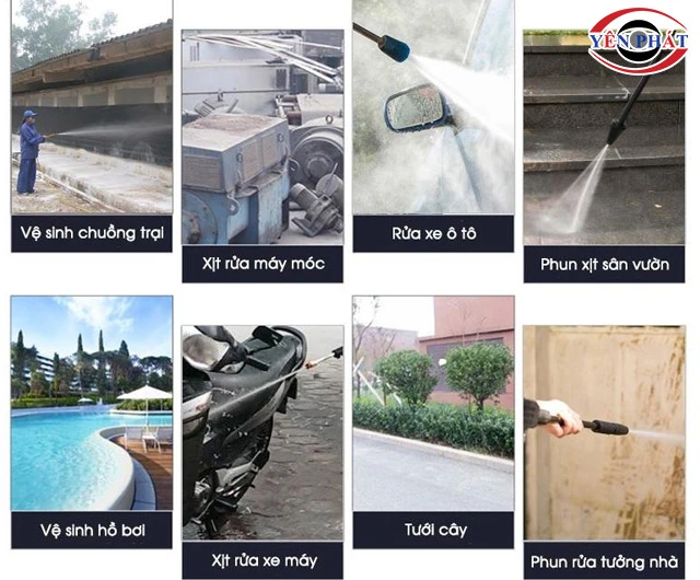 Ứng dụng máy rửa xe của Đức 