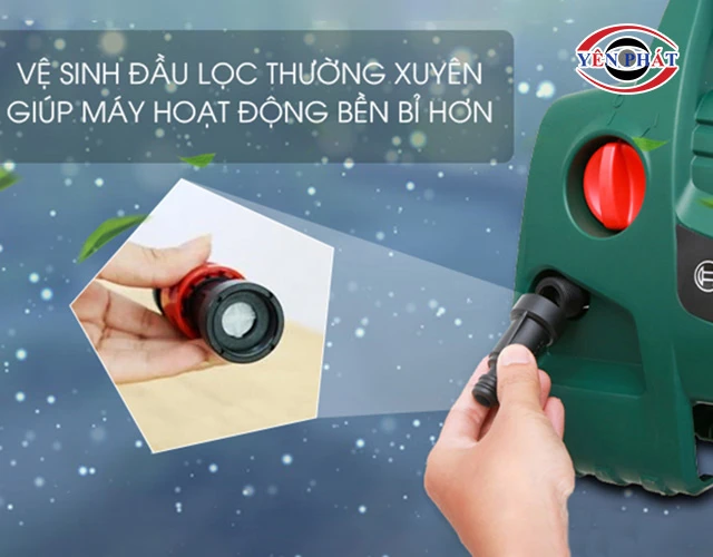 vệ sinh đầu lọc nước thường xuyên