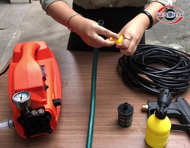 Lắp đặt máy rửa xe cao áp