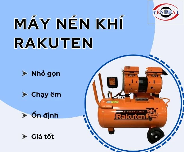 Máy nén khí Rakuten có nhiều ưu điểm