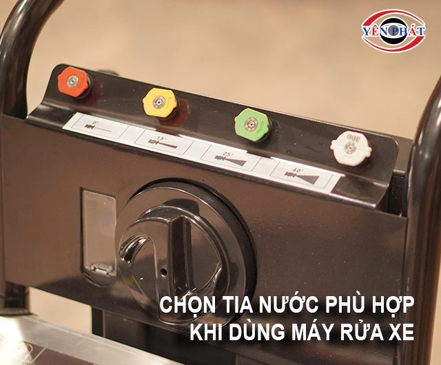 chọn tia nước phù hợp