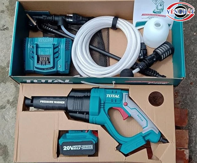 Máy xịt rửa dùng pin Total TPWLI20084
