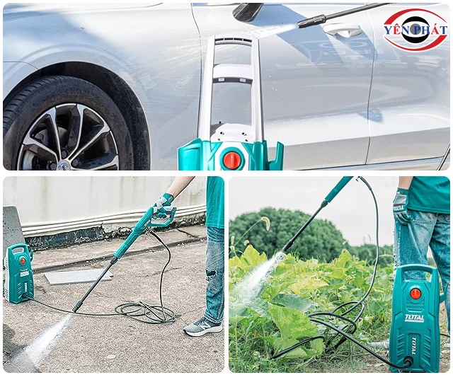 Ứng dụng máy rửa xe Total