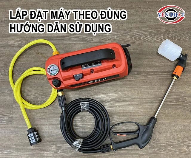 lắp đặt máy theo đúng hướng dẫ sử dụng