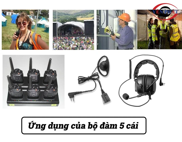 Ứng dụng bộ đàm 5 cái