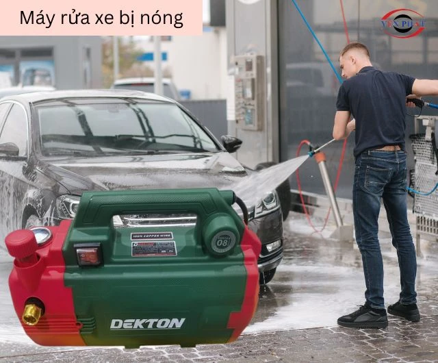 Động cơ của máy rửa xe Dekton dễ bị nóng