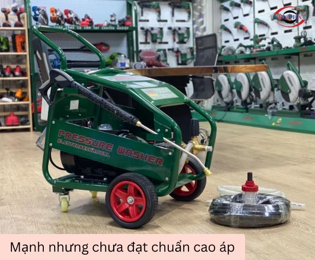 Lực xịt rửa chưa phù hợp trong môi trường chuyên nghiệp