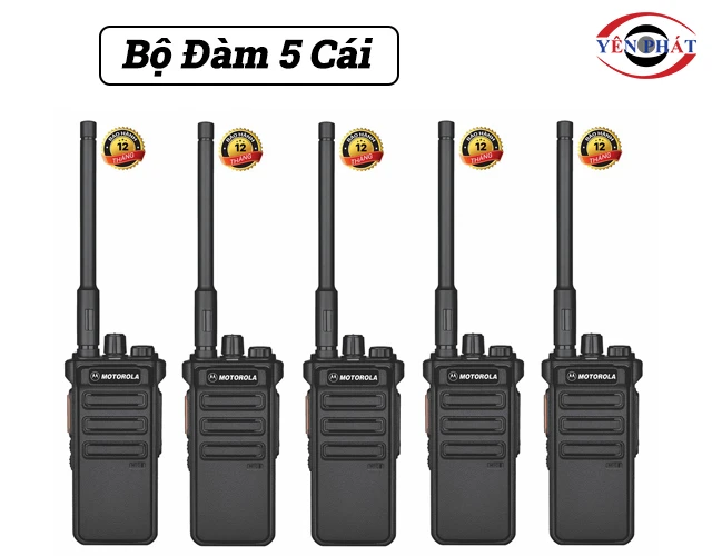 Bộ đàm 5 cái: Giá rẻ, Siêu bền, Sóng khỏe, Tiện lợi
