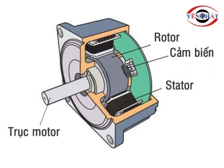 Các bộ phận chính của motor máy ép plastic