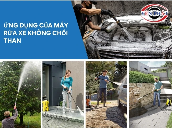 Máy rửa xe không chổi than được vận hành đa lĩnh vực