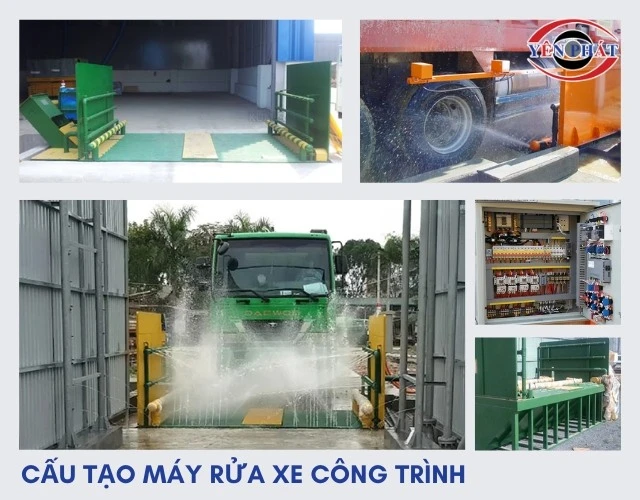 cấu tạo của máy rửa xe công trình