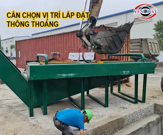 chọn vị trí lắp đặt thông thoáng