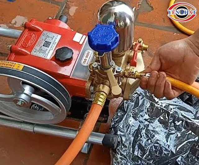 Lắp máy rửa xe dây đai 1HP