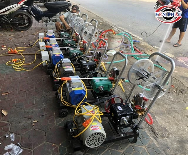 mẫu Máy rửa xe dây đai