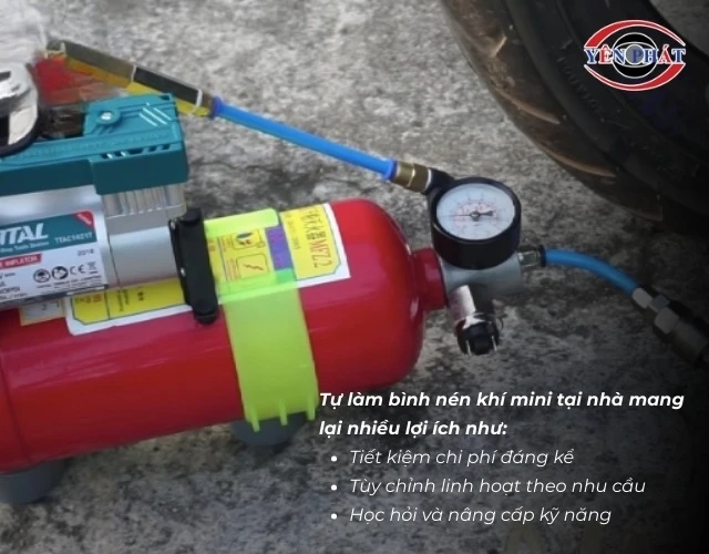 Có nên làm bình nén khí mini tại nhà