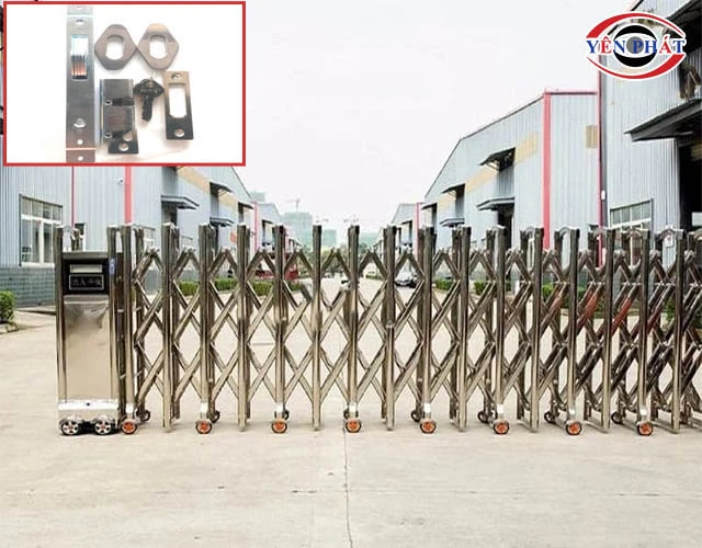 khóa an toàn cổng xếp Đài Loan