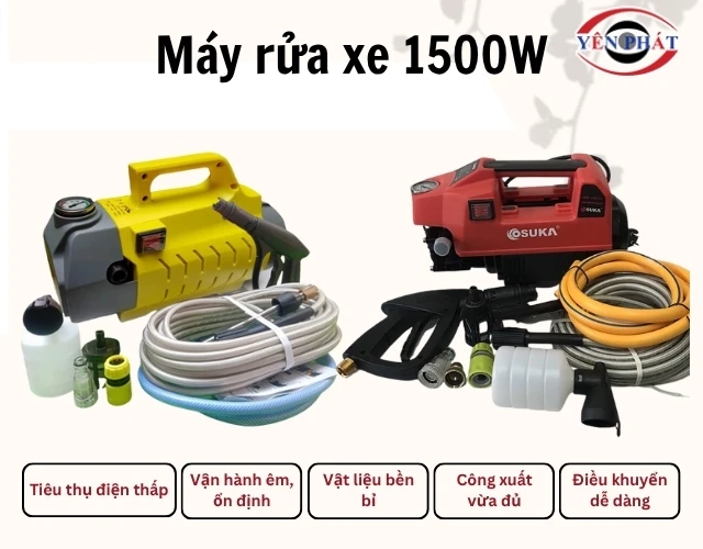Nhưng điểm đáng chú ý của dòng máy rửa xe 1500W
