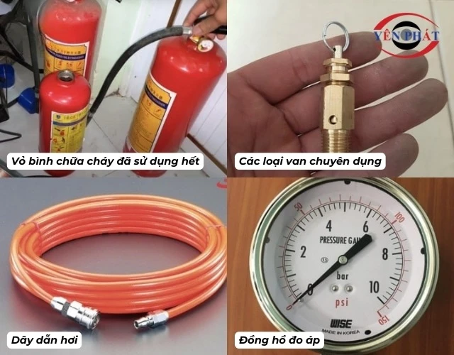 Chuẩn bị vật liệu chuẩn bị chế tạo bình nén khí