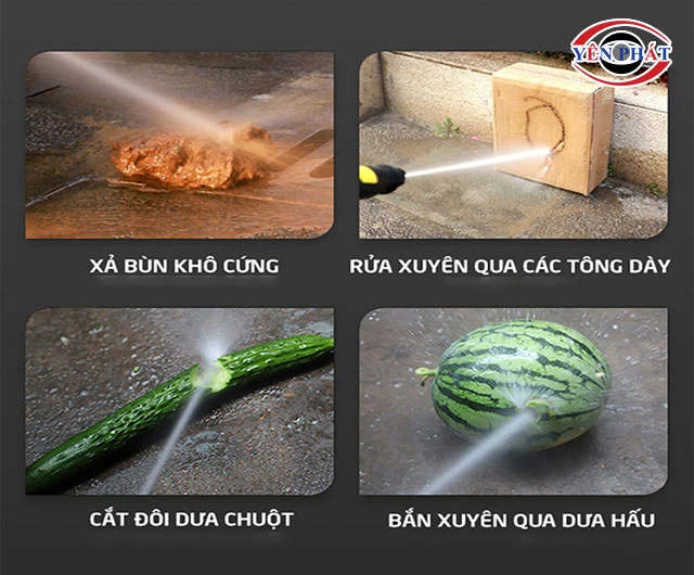 lực xịt rửa của súng rửa xe siêu mạnh