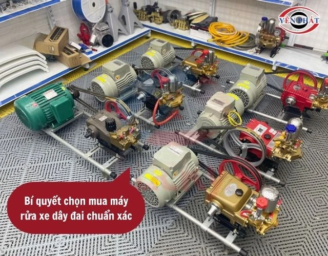 Lựa chọn máy rửa xe dây đai có chi phí phù hợp