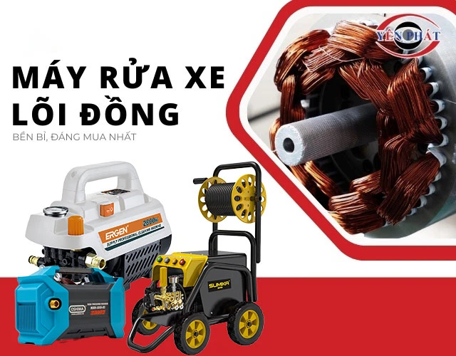 máy rửa xe 2800W bền bỉ với động cơ lõi đồng