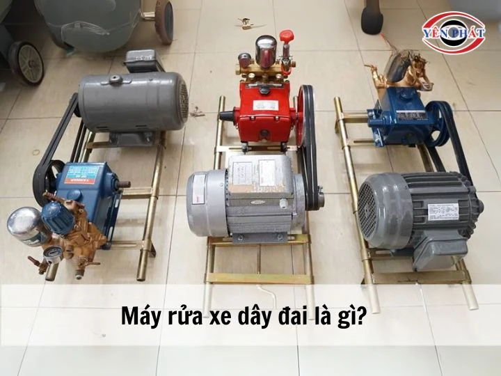 Máy rửa xe dây đai là gì?