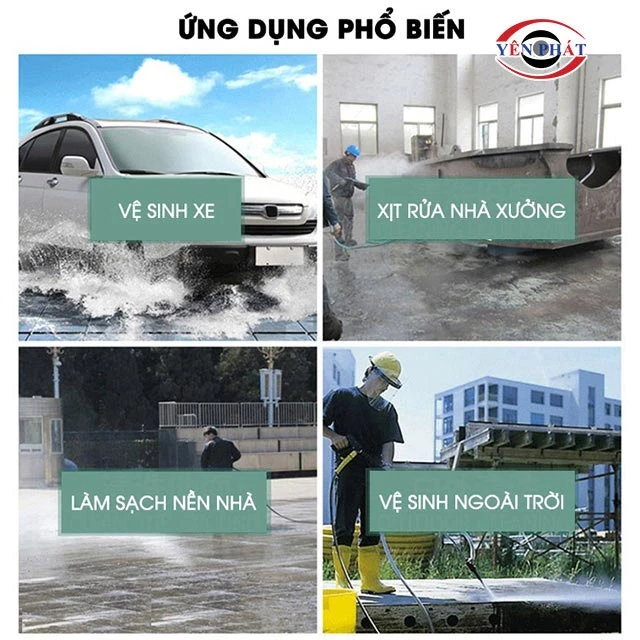 ứng dụng máy rửa xe 2800W 