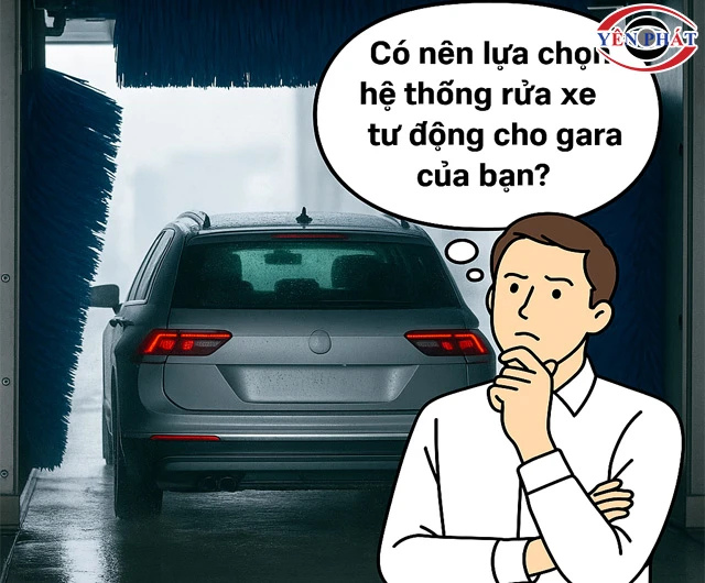 Có nên lắp máy rửa xe tự động