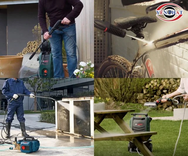 Lưu ý khi dùng máy rửa sân vườn