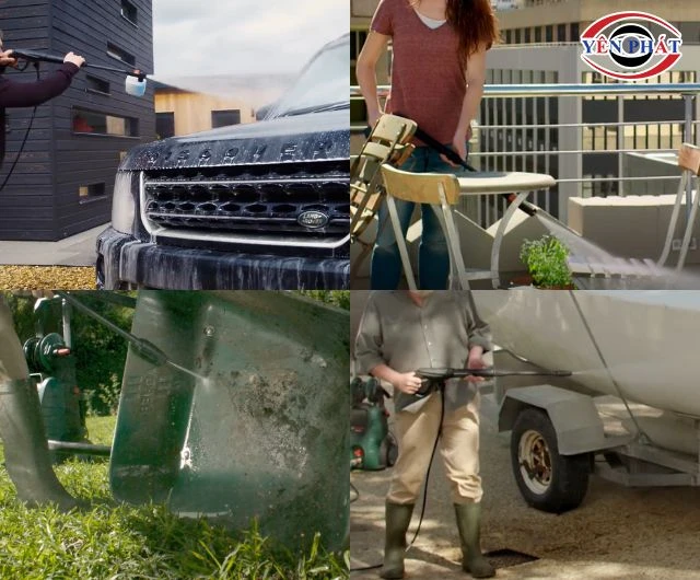 Ứng dụng của máy rửa sân vườn