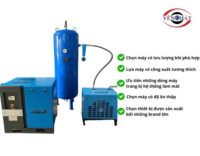 Hướng dẫn chọn máy nén khí trục vít mini phù hợp