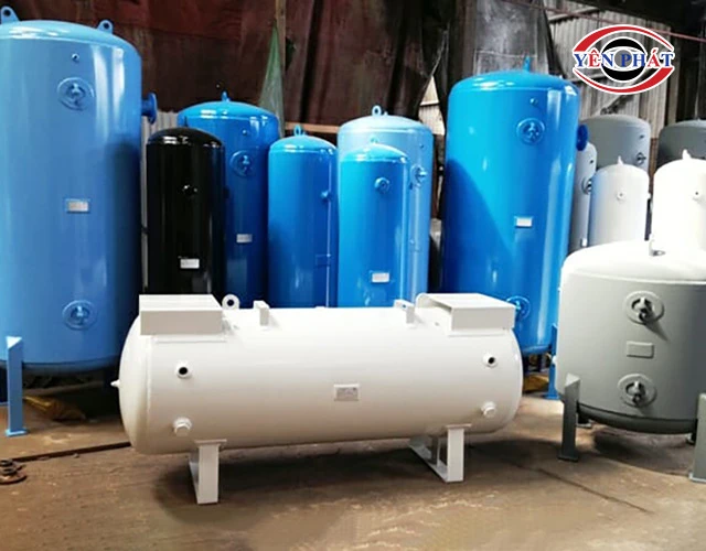 phân loại bình chứa khí nén theo kiểu dáng