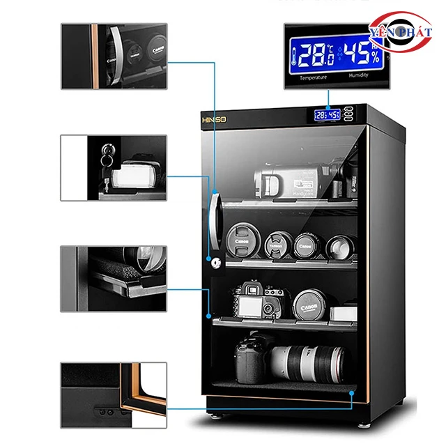 các bộ phận của tủ chống ẩm Hiniso