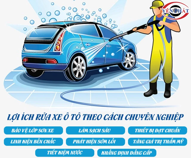 Lợi ích của quy trình rửa xe ô tô chuyên nghiệp