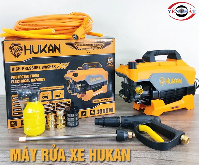 Top 8+ Máy rửa xe Hukan: Xịt mạnh, Đa năng, Giá rẻ nhất