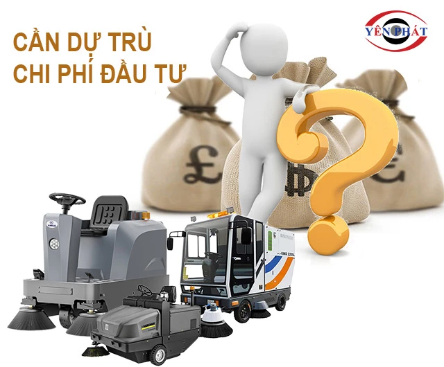 cần dự trù chi phí đầu tư Xe quét đường